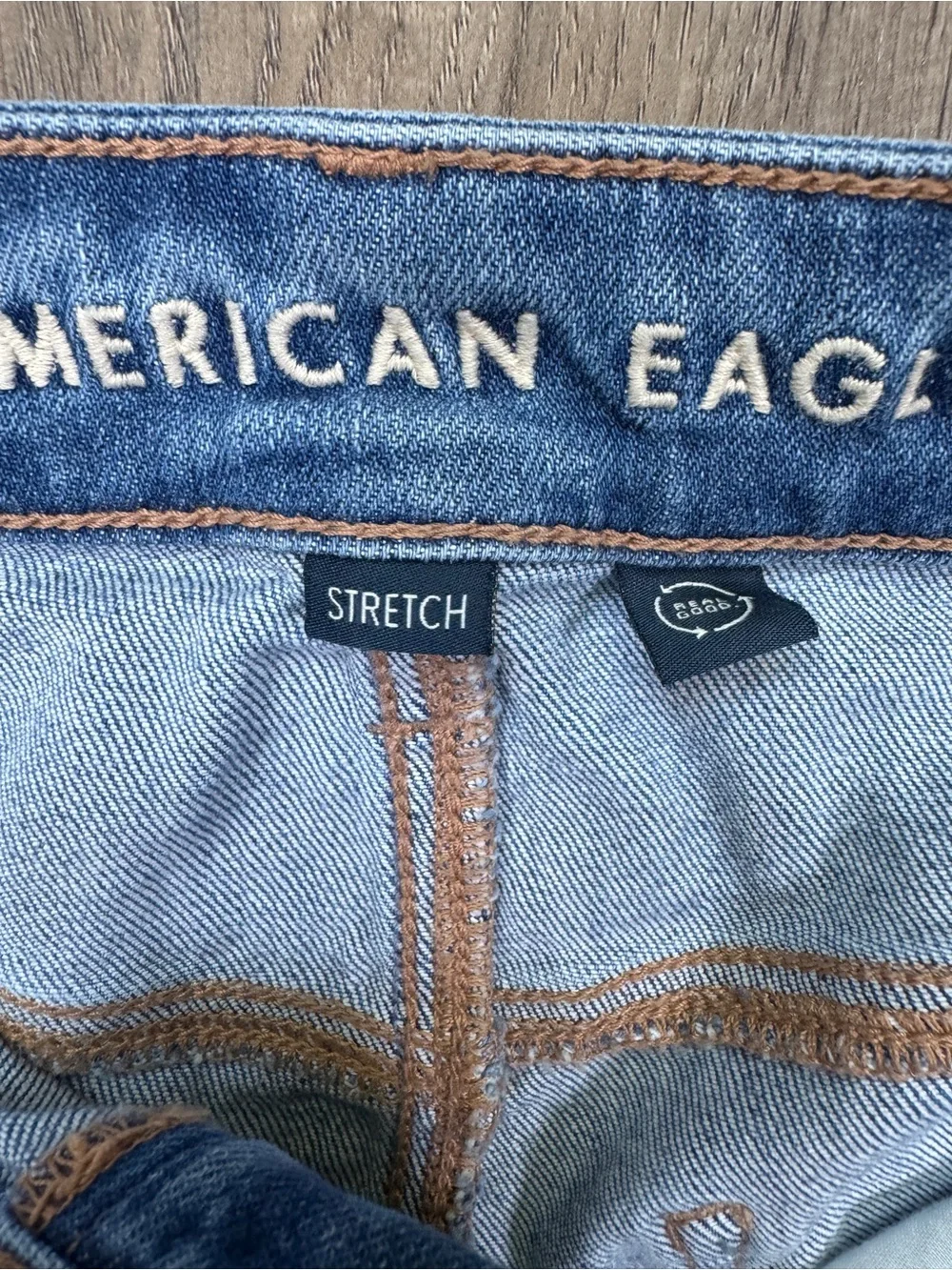 American Eagle Super High-Rise Ultra Wide Leg Distressed Jeans 6